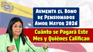 Aumenta el Bono de Pensionados Amor Mayor