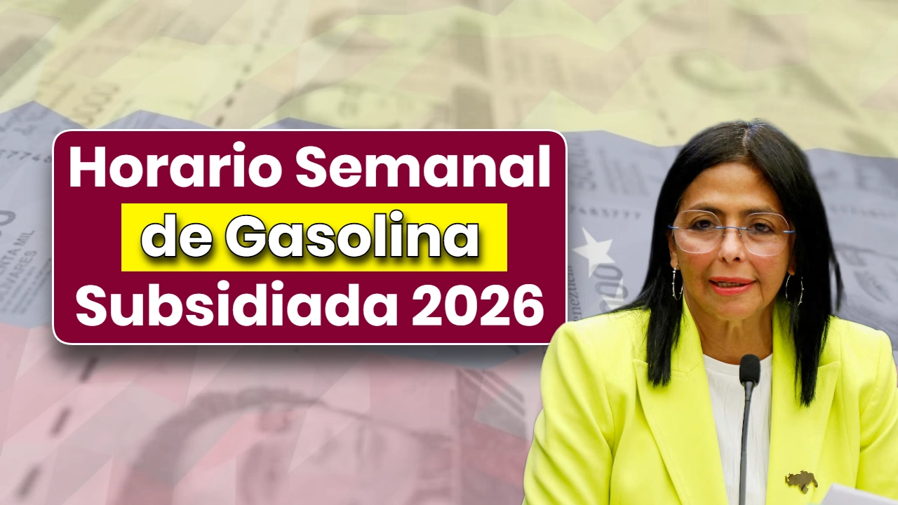 Horario Semanal de Gasolina Subsidiada