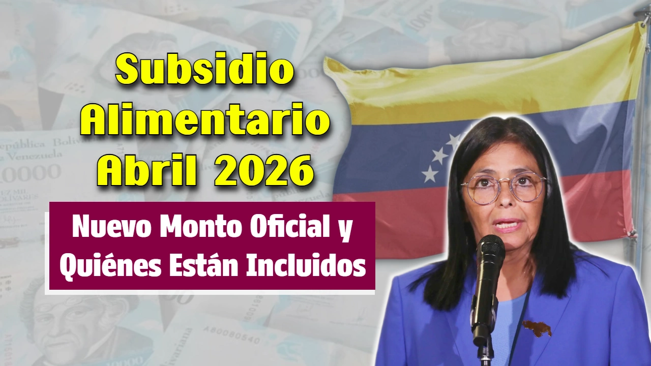 Subsidio Alimentario Abril